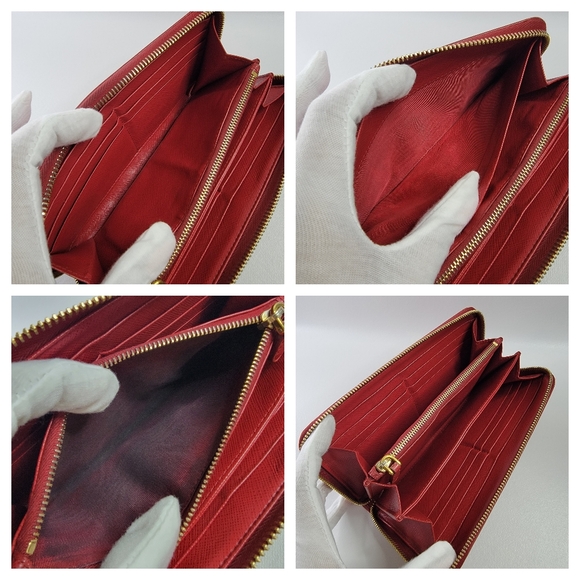 PRADA Saffiano Leather Zippy Long Wallet - Picture 8 of 11